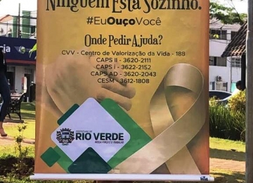 Dia D do Setembro Amarelo acontece hoje no Cristo de Rio Verde