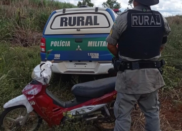 Batalhão Rural recupera moto furtada em Rio Verde