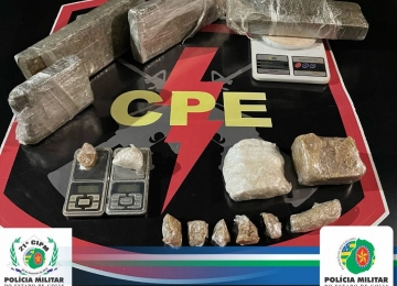 Suspeito de tráfico de drogas é preso em Maurilândia com mais de 5kg de substâncias ilícitas 
