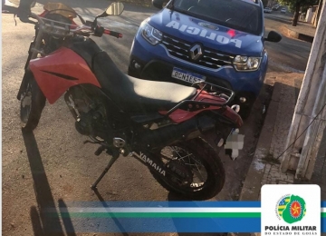 Moto furtada é recuperada pela PM com auxílio de drone em Quirinópolis