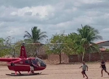 No Ceará, passageiros de helicóptero são assaltados após pouso de emergência