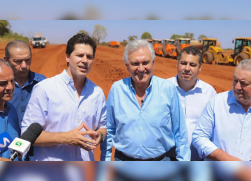 Governo Caiado deve encerrar 2025 com recorde de R$ 3,7 bilhões em obras de infraestrutura