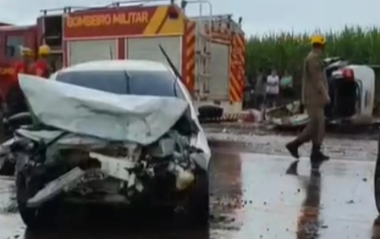 Acidente no Sudoeste goiano deixa uma vitima fatal e quatro pessoas feridas