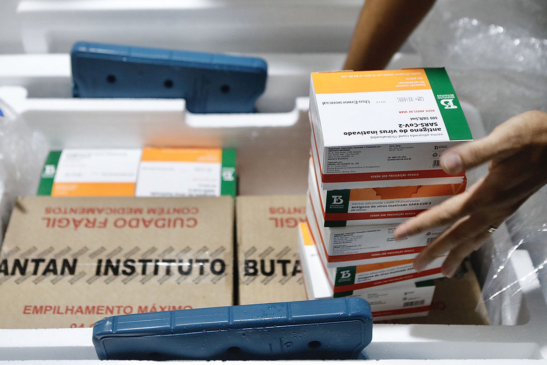 Goiás irá receber 107 mil doses de vacinas contra a Covid nesta quinta-feira (22)