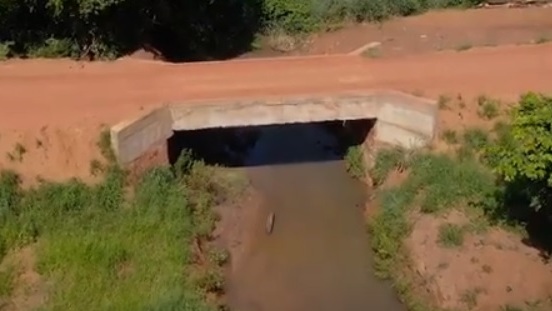 Construção da ponte do Córrego Abóbora é concluída