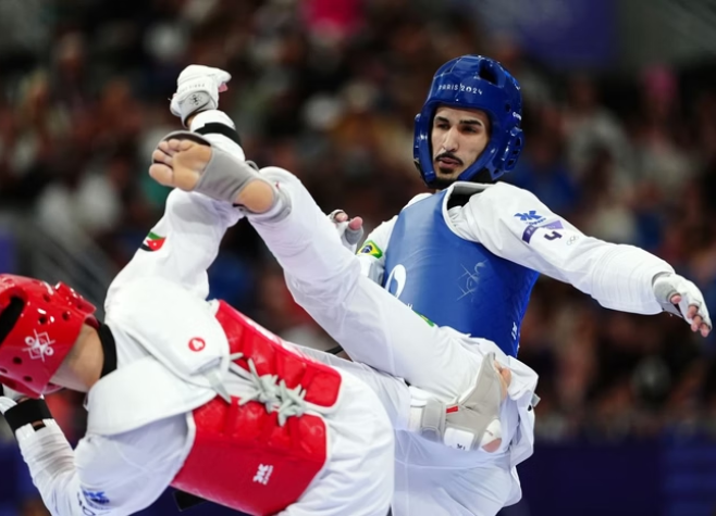 Edival Pontes leva bronze para o Brasil no taekwondo em Paris