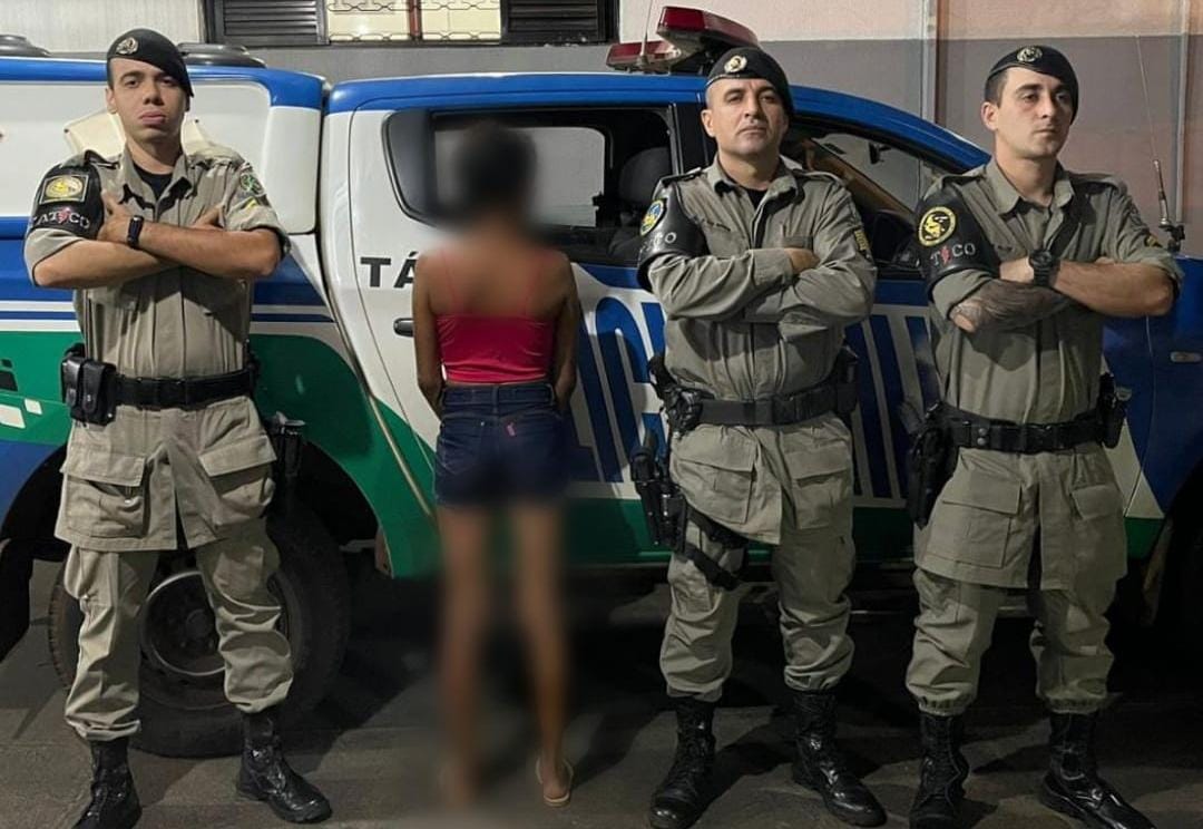 Em Rio Verde mulher é presa por tentar matar marido com faca