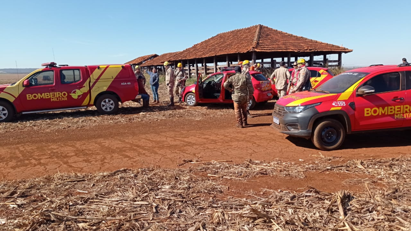 Corpo de Bombeiros localiza criança desaparecida desde sábado, (09/08) na zona rural de Goiatuba