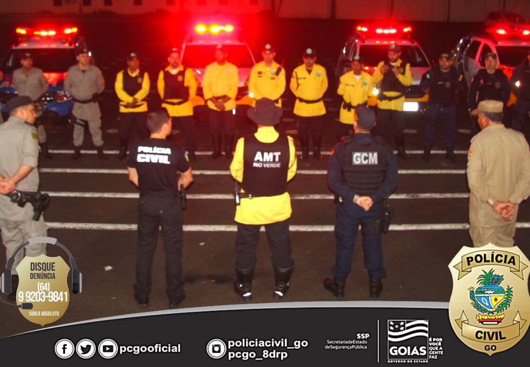 Forças de segurança realizam operação integrada no trânsito em Rio Verde