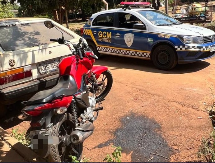 GCM recupera hoje (18) motocicleta que havia sido roubada ontem
