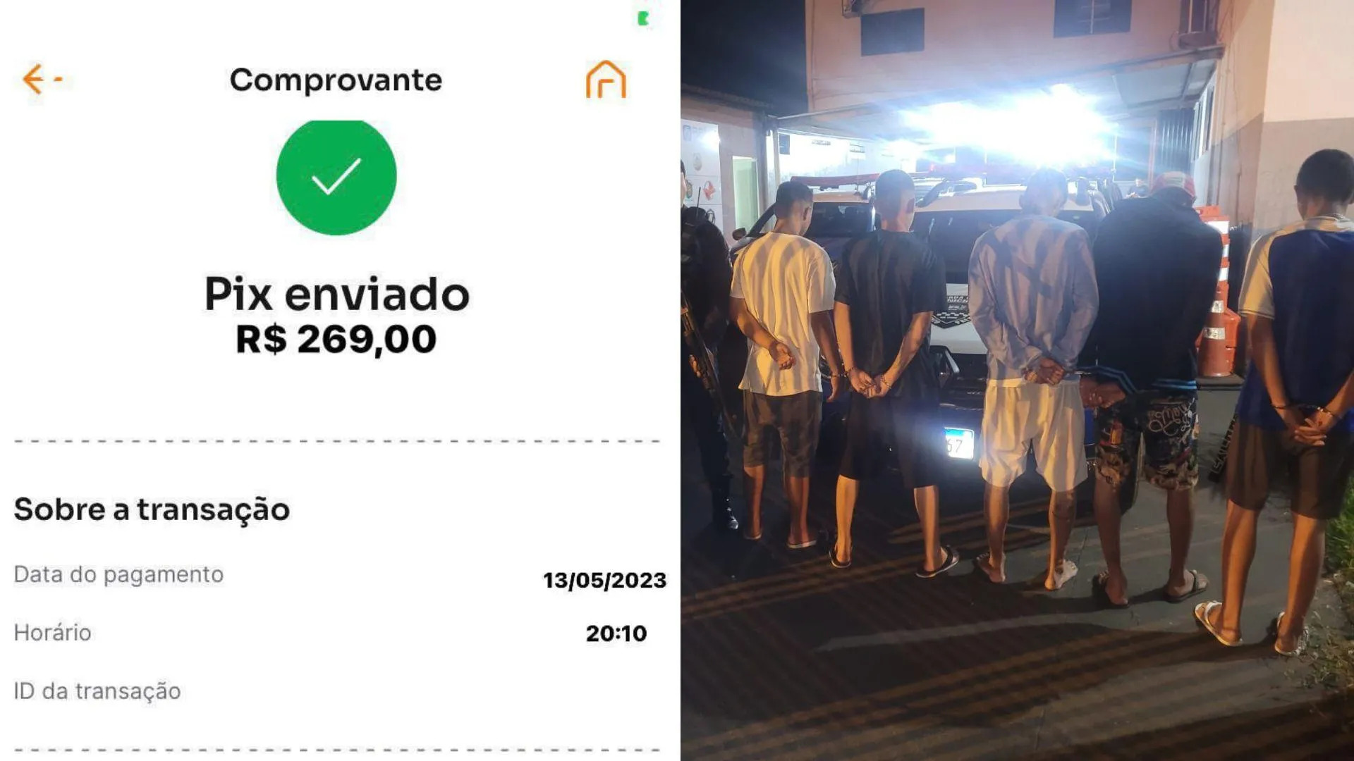 Grupo é detido após pedir mais de R$ 3 mil em pizzas com PIX falso em Rio Verde