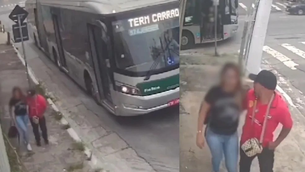 Vídeo de motorista de ônibus salvando mulher de abuso, viraliza nas redes sociais