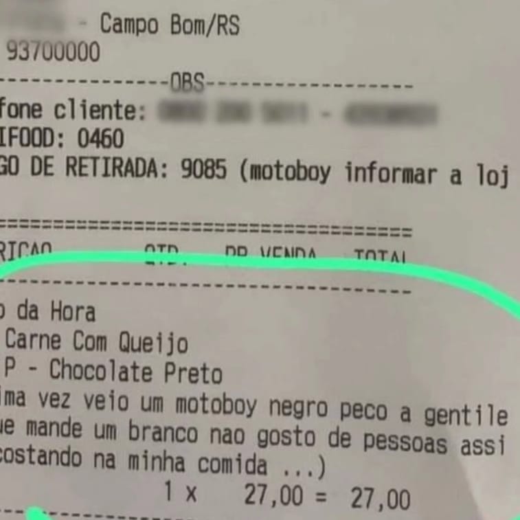 Coluna Wanderson Fly: CASO DE RACISMO EM PASTELARIA NO RS FOI FORJADO, APONTA INQUÉRITO