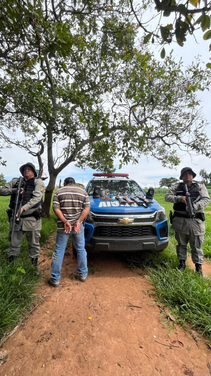 Batalhão Rural apreende várias armas de fogo na região sudoeste de Goiás