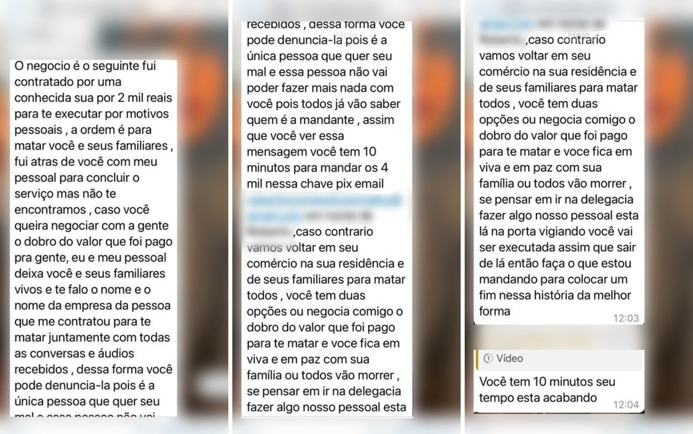 Através de mensagens, criminosos pedem dinheiro e ameaçam família em Rio Verde