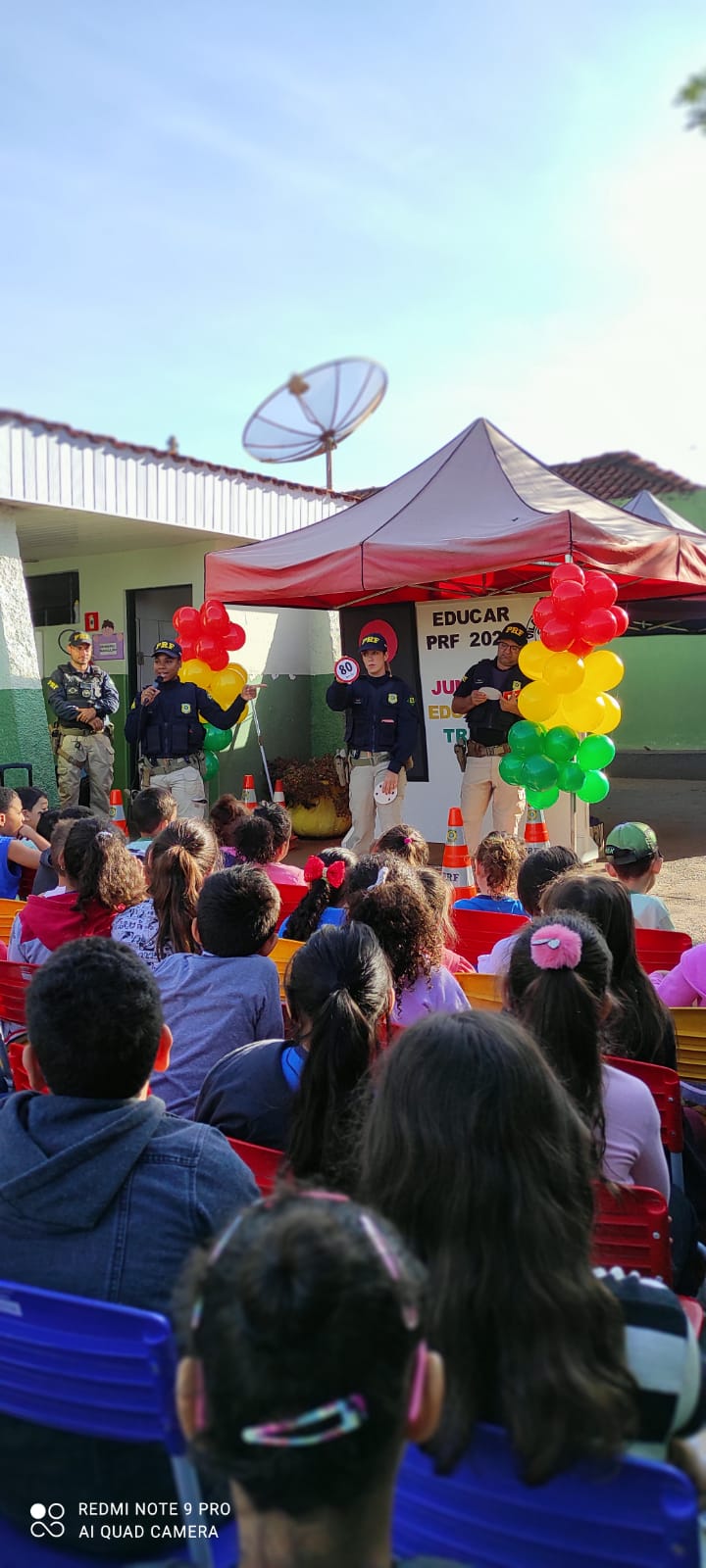 PRF realiza projeto em escolas sobre educação de trânsito em Rio Verde
