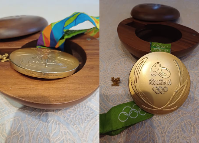 MEDALHA DE OURO DAS OLIMPÍADAS RIO-2016 DO FUTEBOL MASCULINO É VENDIDA POR R$ 170 MIL