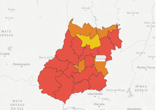 Mapa dos Regionais