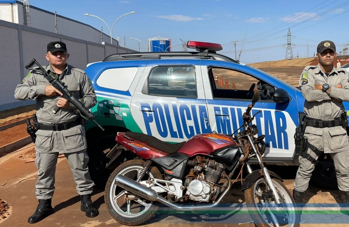 PM localiza e recupera moto que havia sido furtada em julho