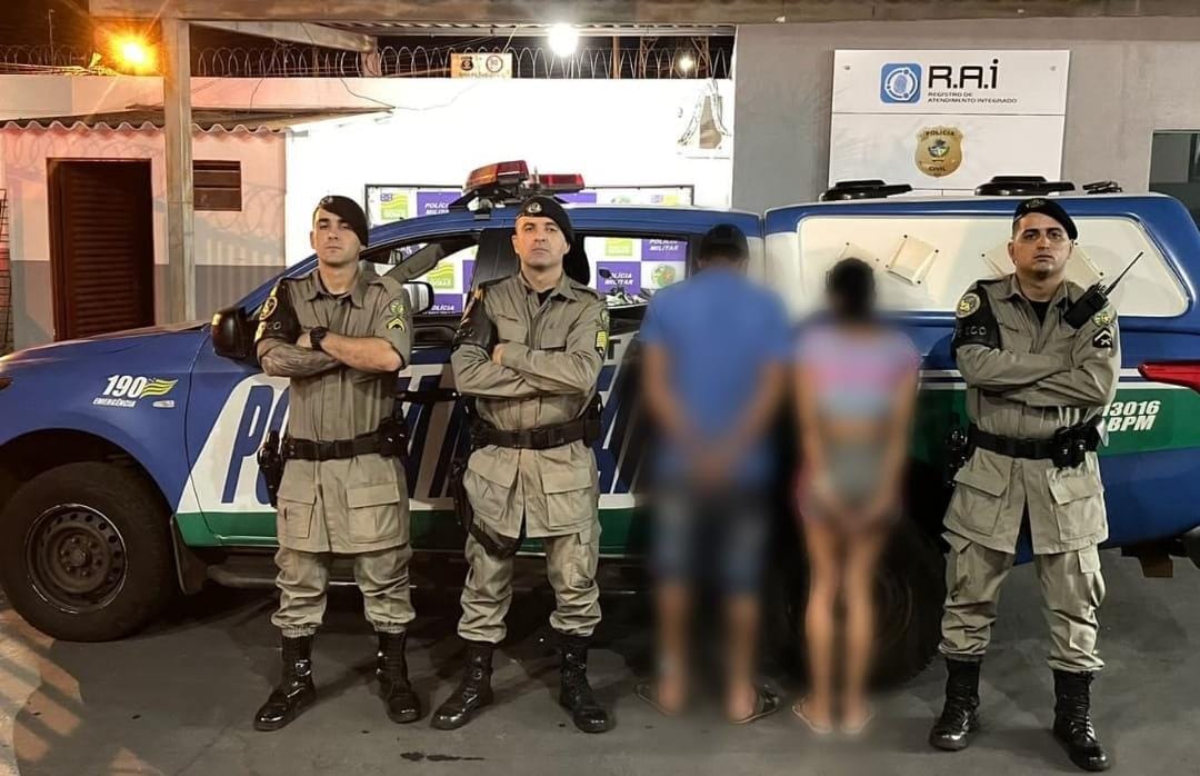 PM prende casal suspeitos de praticar diversos furtos em Rio Verde