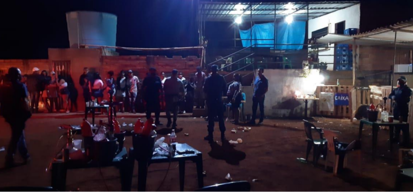 Forças de segurança encerram festa clandestina na zona rural de Rio Verde