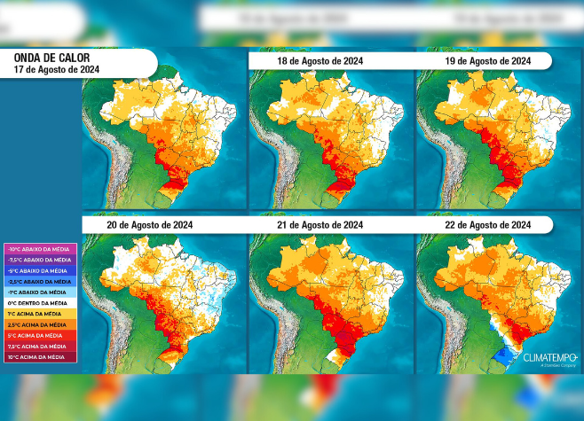 Climatempo emite alerta de calor intenso para os próximos dias no Brasil; Goiás será atingido