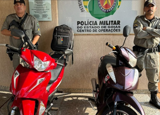 PM de Montividiu prende homem suspeito de furtar motocicletas 