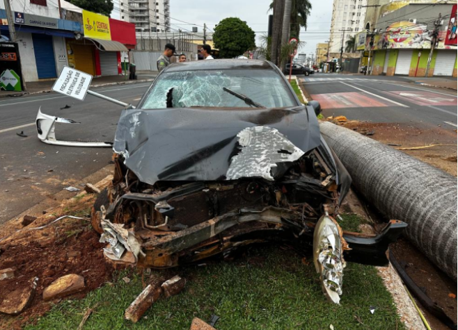 Motorista que derrubou palmeira na Avenida Presidente Vargas estava em alta velocidade, diz PM 