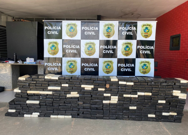 PC apreende meia tonelada de cocaína avaliada em R$ 40 milhões, em Porangatu 