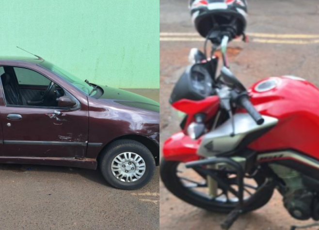 Motociclista fica ferido em acidente na Avenida Flamboyant, em Rio Verde 