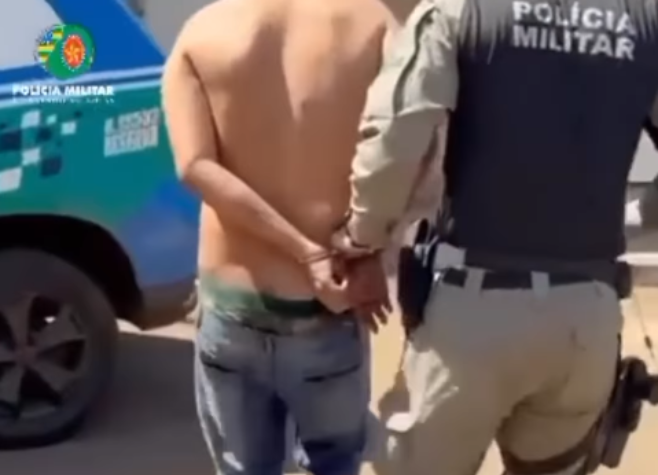 Homem é preso após agredir irmã com pedaço de madeira e ameaçá-la de morte em Rio Verde