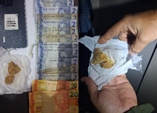 Dupla é presa pela PM por tráfico e receptação no Bairro Martins