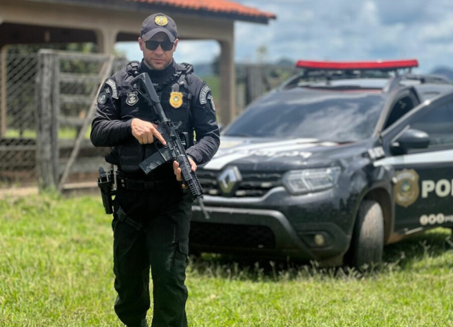 Fazenda de Silvânia servia de depósito para furtos de eletrodomésticos e máquinas agrícola, diz PC