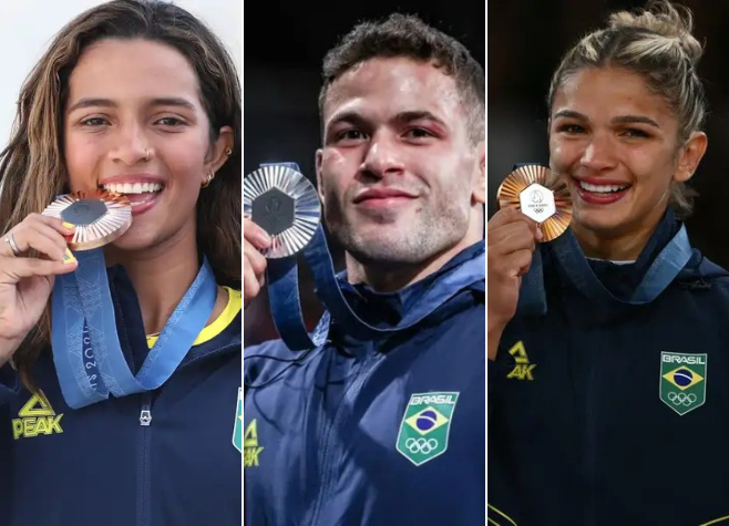 Olimpíadas de Paris: Brasil se encontra em 19º no quadro de medalhas 