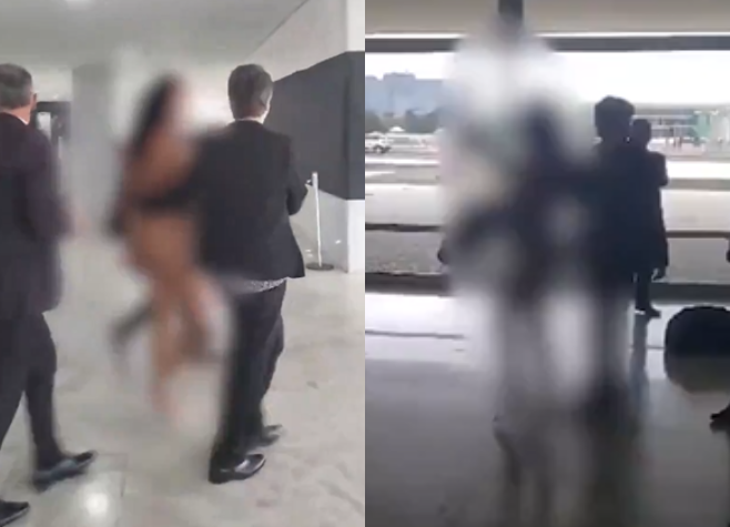 Mulher fica nua na entrada do Palácio do Planalto e pede para falar com Lula