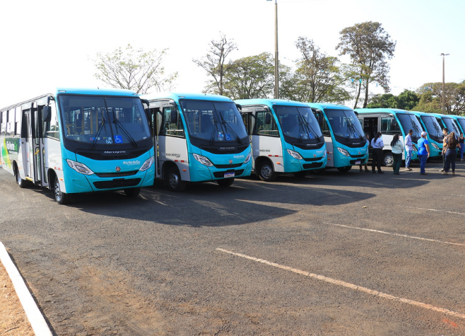 Transporte público de Rio Verde conta agora com mais dez ônibus 