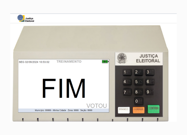 TSE DISPONIBILIZA SIMULADOR DE VOTAÇÃO PARA ELEITOR SE FAMILIARIZAR COM A URNA ELETRÔNICA