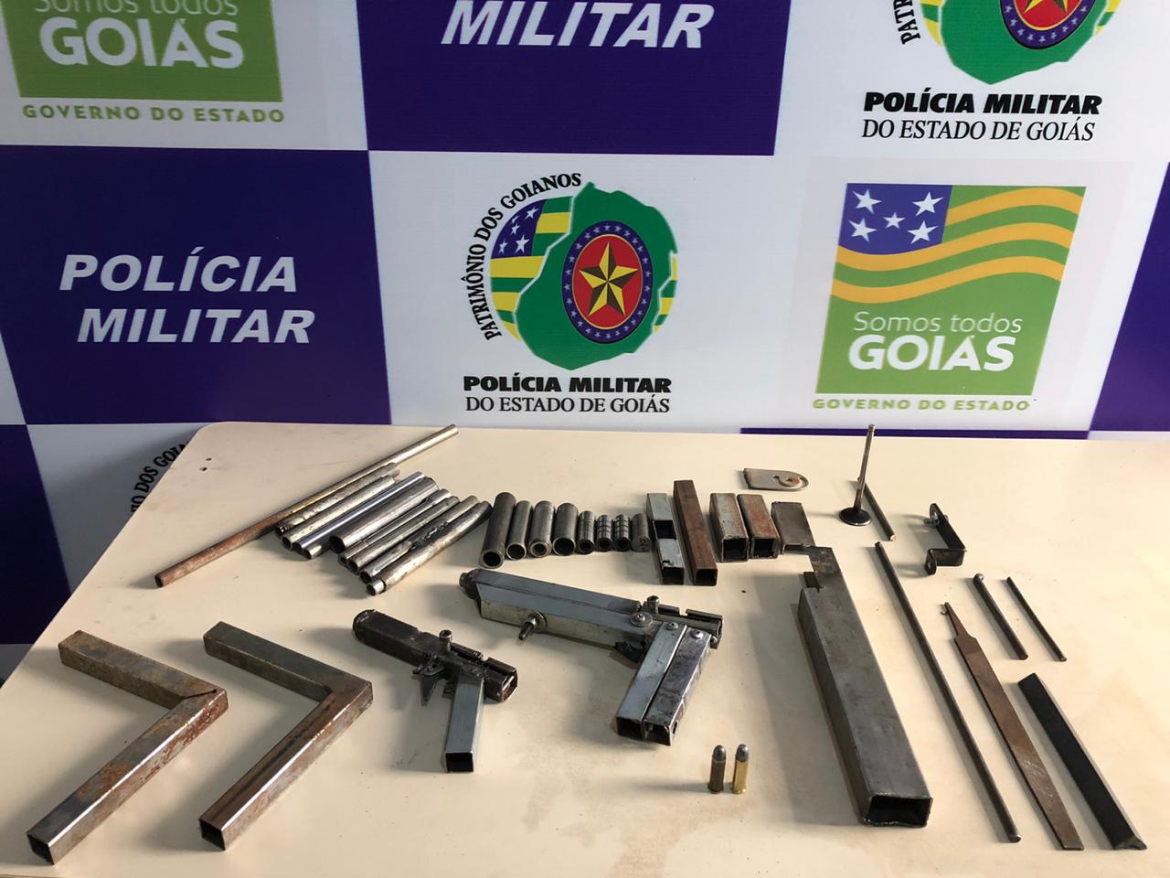 Metralhadoras caseiras: Apreensões de armas de fogo clandestinas