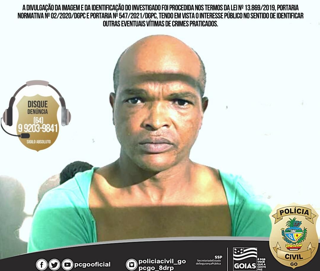 Policia divulga foto do falso benzedor que praticava furtos em Rio Verde