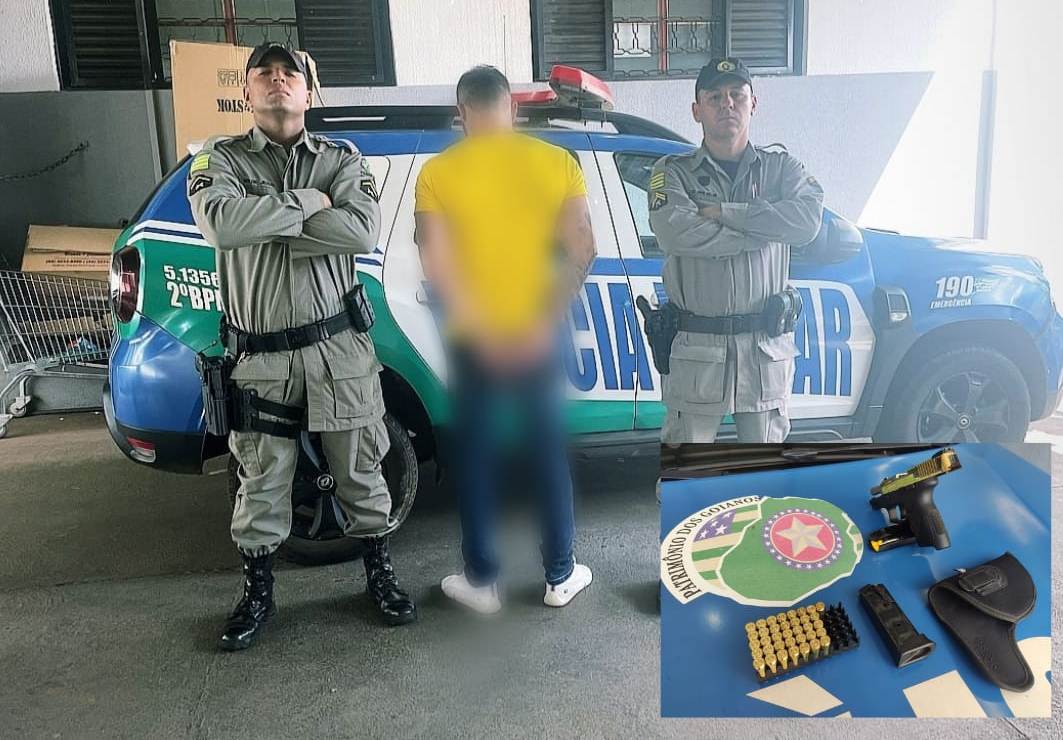 PM prende motorista por porte ilegal de arma de fogo