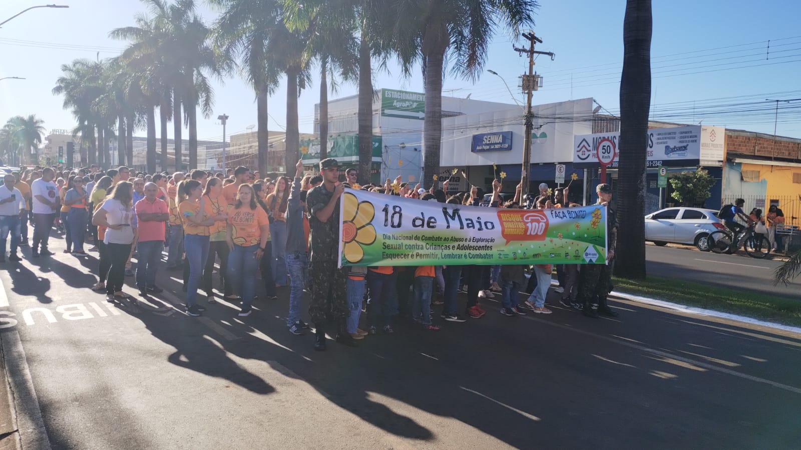 Caminhada do Dia 'D' em Rio Verde conscientiza sobre o combate ao abuso e à exploração sexual contra crianças e adolescentes