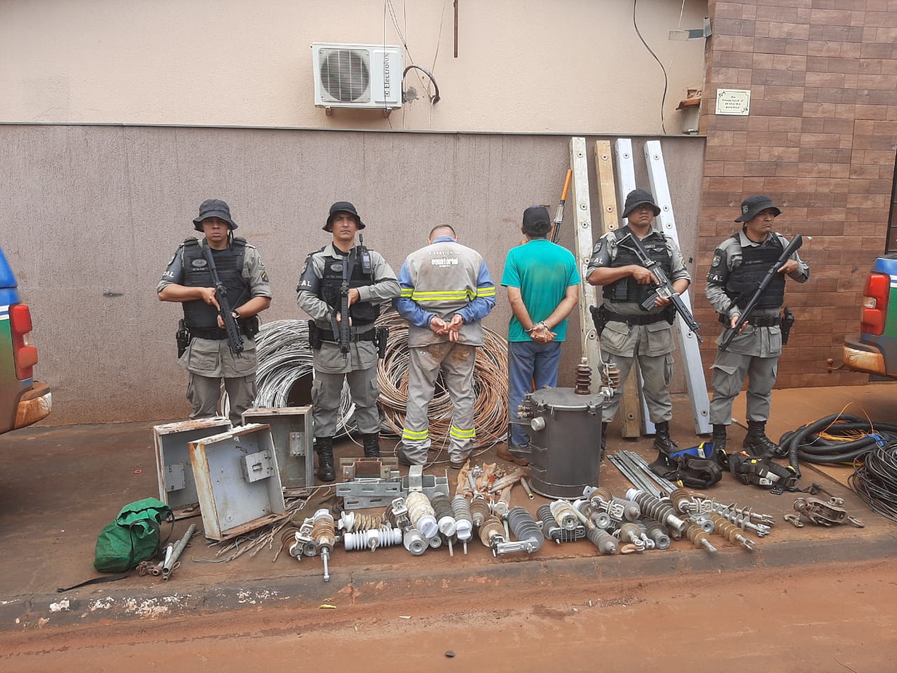 Batalhão Rural recupera materiais elétricos furtados em zona rural avaliados em mais de R$ 50 mil 