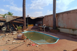 Acidente com caminhão é registrado no Jardim Neves, em Rio Verde