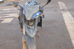 Adolescente sem habilitação provoca acidente entre motos e deixa dois feridos em Rio Verde