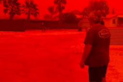 Ciclone deixa paisagem da Austrália em tons de vermelho; confira