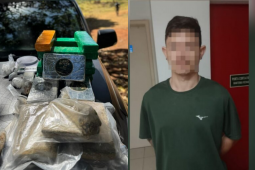 Polícia Militar desmonta fachada de tráfico em chácara de Goiânia e prende suspeito com grande carga de drogas