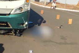  Acidente entre moto e ônibus em Rio Verde deixa vítima fatal