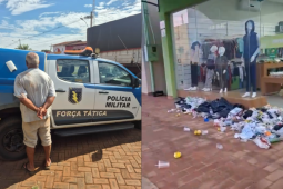 Homem é identificado após danificar lixeiras e causar perturbação do sossego em Santa Helena de Goiás