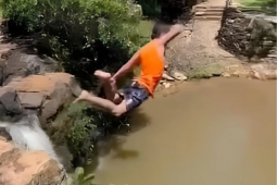 Jovem colombiano morre após salto em cachoeira em Aragoiânia