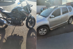 Motociclista fica ferida em colisão no Setor Central de Rio Verde